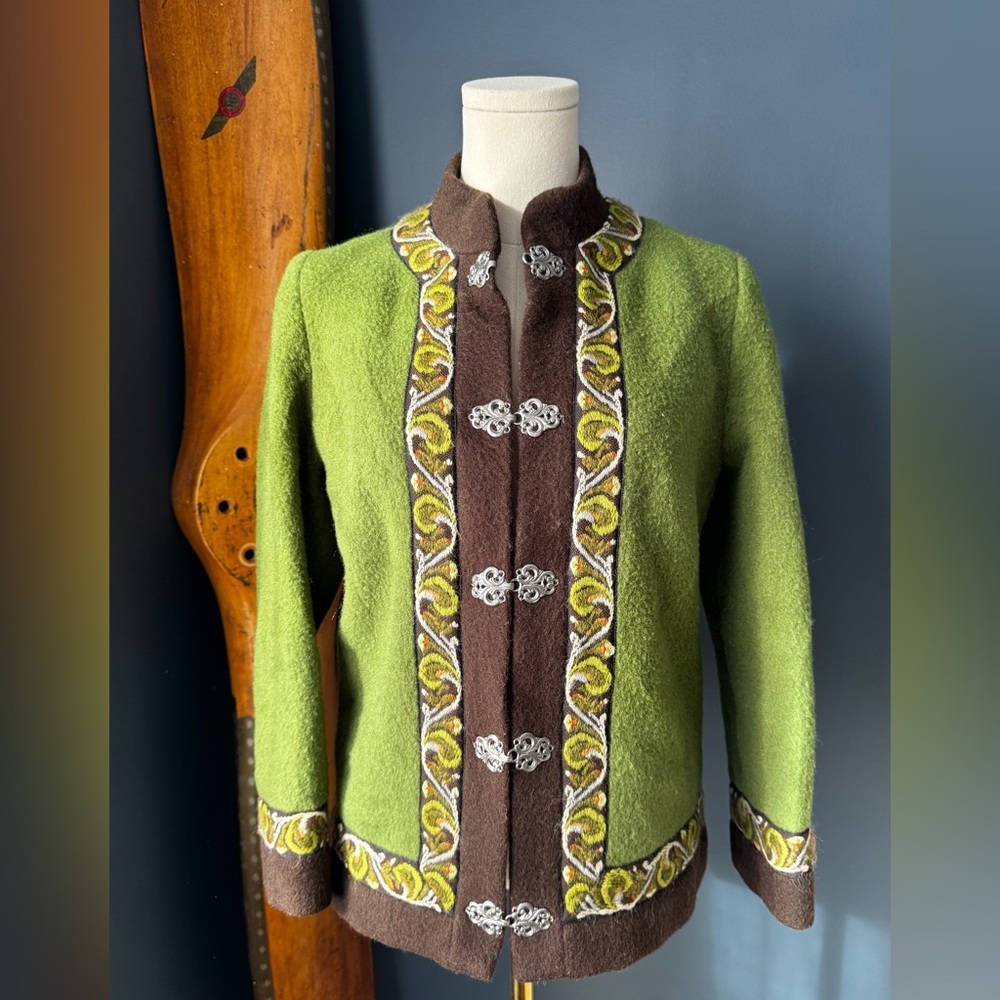 Norwegian Embroidered Wool Jacket - Picture 3 of 13